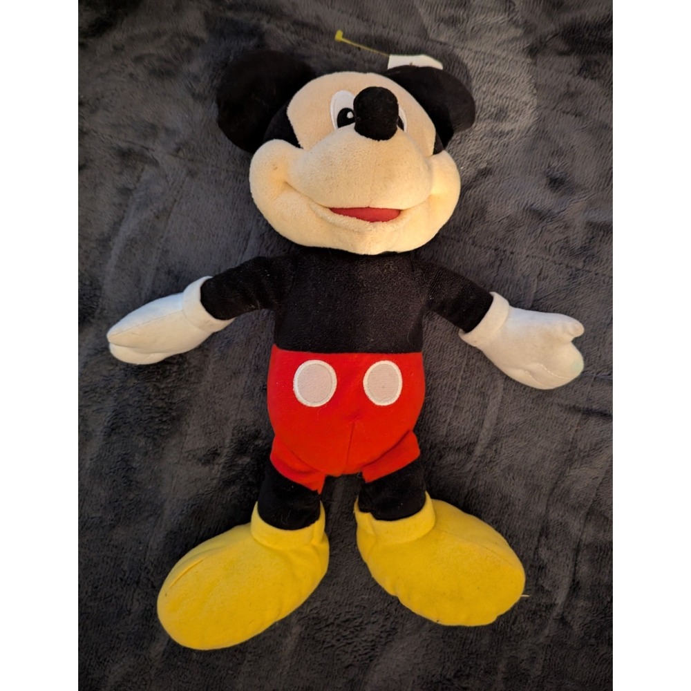 Talking Micky Mouse 2010 Disney‎  Medium Plush Doll Okay Condition